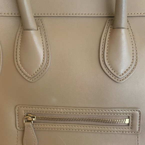 Celine Mini Luggage Camel Smooth Calf skin - Picture 9 of 10